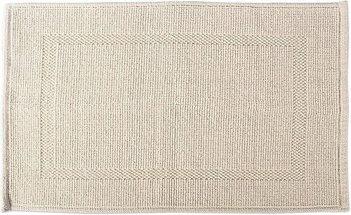 DII Alfombra de baño decorativa, jacquard, 20x31, natural