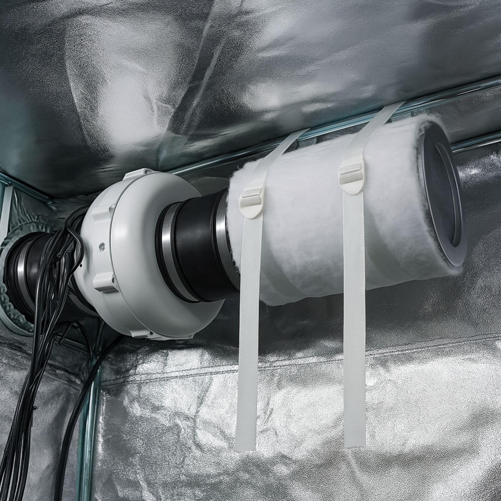 Weedness Secret Jardin Rubber Duct 200 mm connettore per ventilatore canalizzato Tubo aspirazione ventilazione Indoor