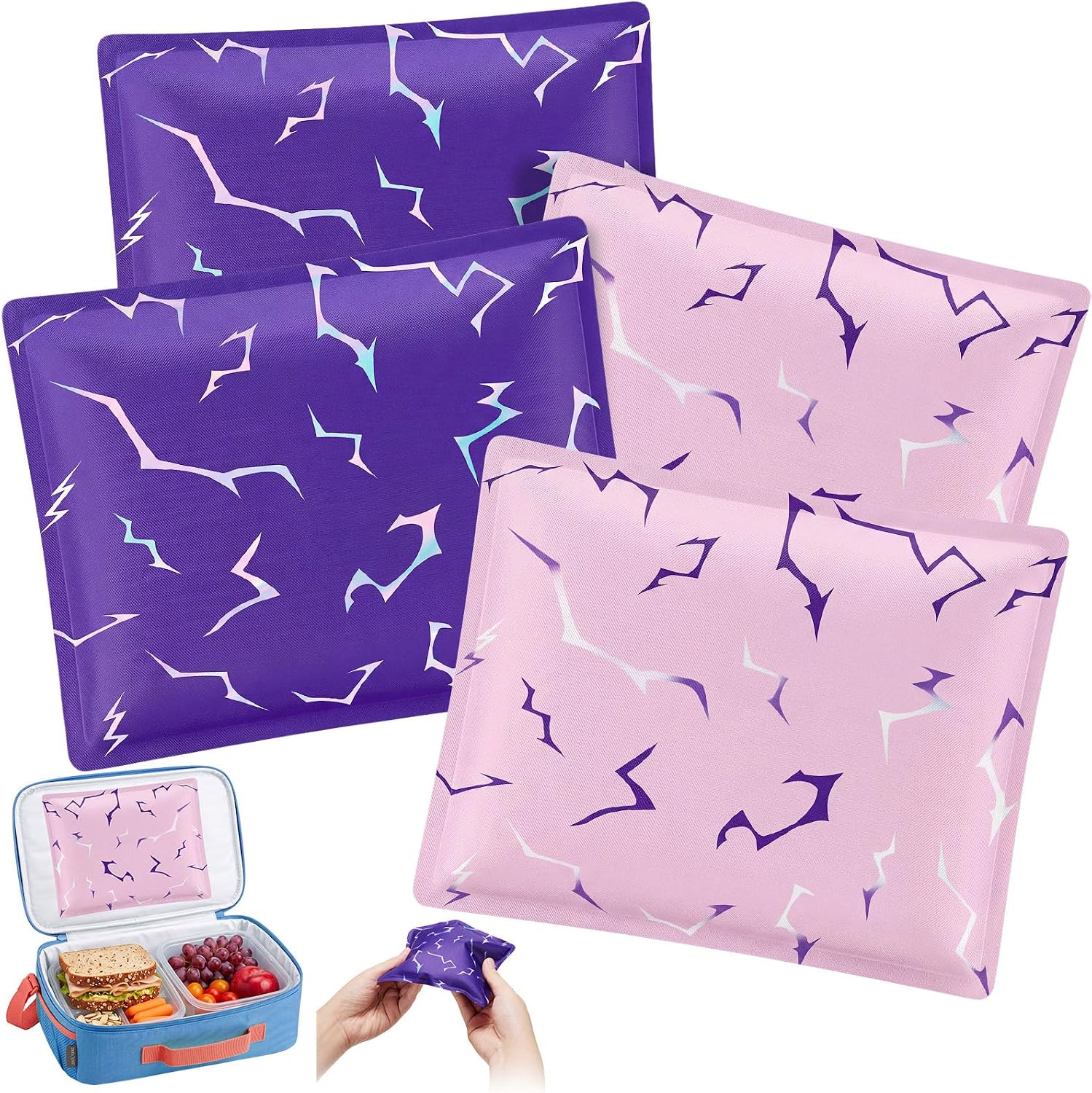 Soft Gel Ice Packs for Lunch Boxes Reusable