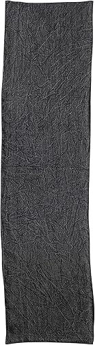 Creative Co-Op 108 Inches Stonewashed Linen Kitchen Decorations, Charcoal Table Runner, Gray