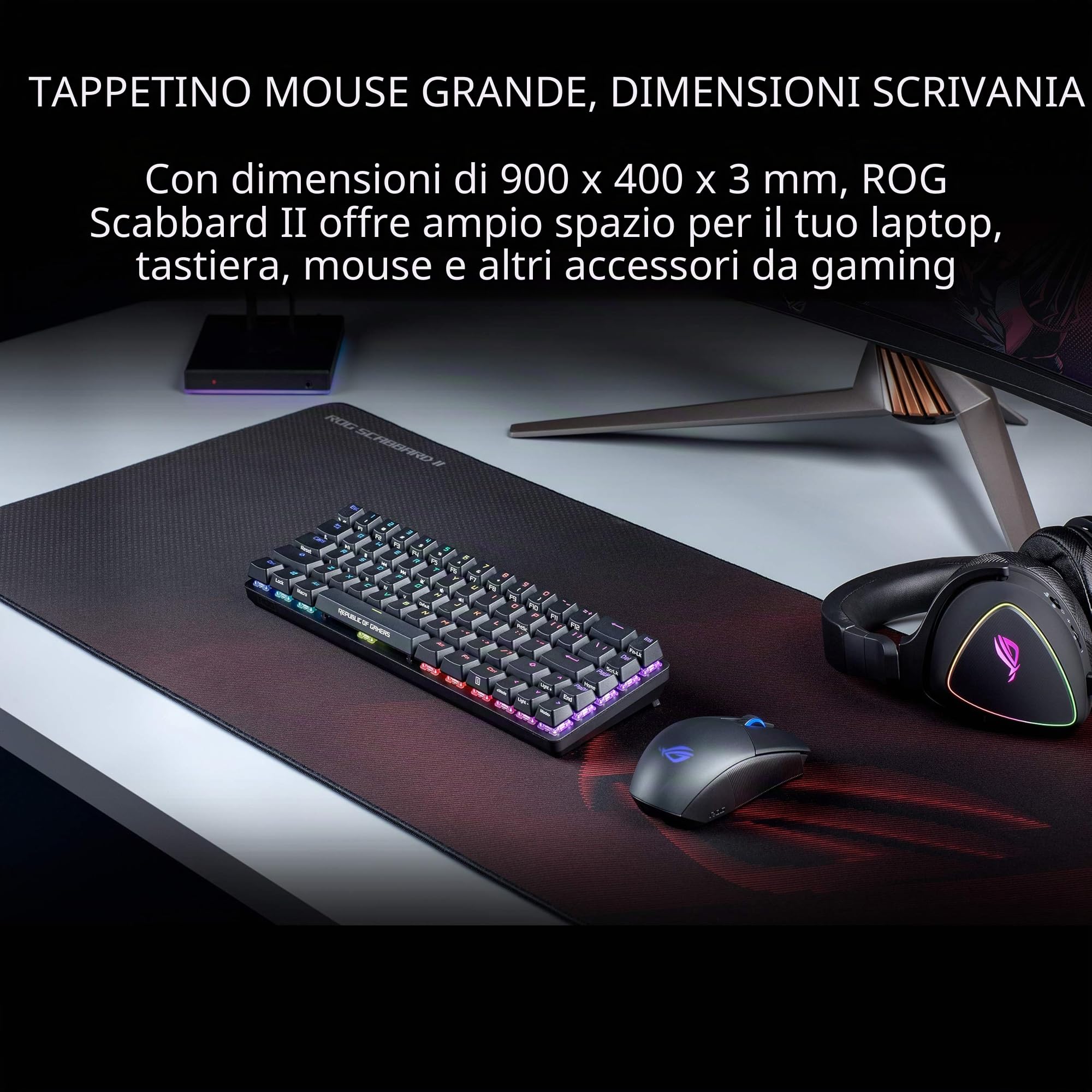 ASUS - Tapis de souris ROG Scabbard II
