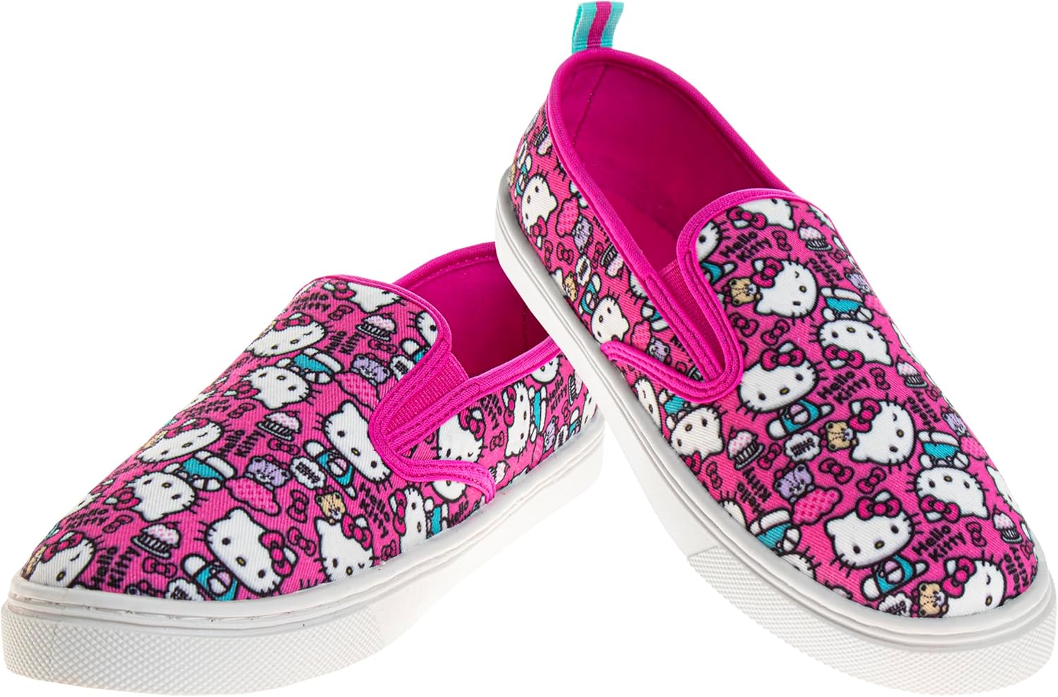 Sanrio Hello Kitty Sweethearts Low Top Sneakers Casual Fashion Laceless Slip on Canvas Valentine Shoe - Size 5-10 Toddler 11-13 Little Kid 1-5 Big Kid 5-8 US Women - Image 2