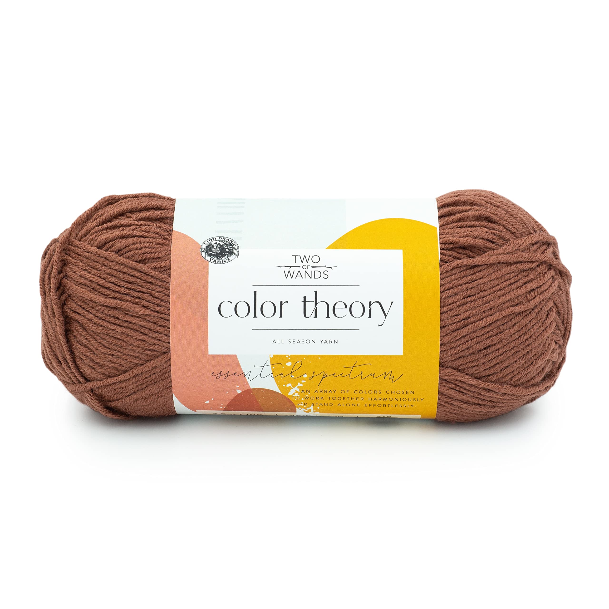 Lion Brand Yarn, Color Theory Worsted Weight Yarn for Knitting and Crochet, Raisin, 1 Pack, Acrylic Fiber with Modern Color Palette, Perfect for Sweaters, Hats and Cozy Blankets