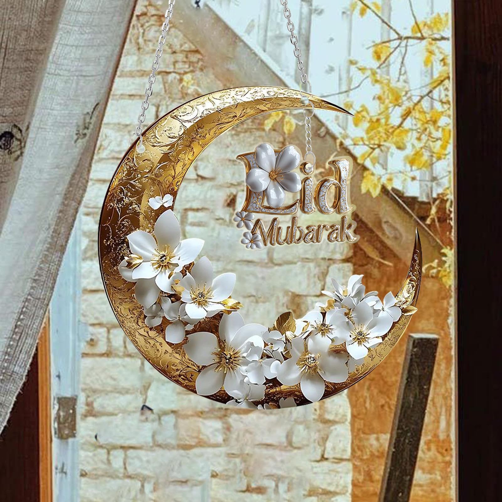 Peili Decorazione In Cristallo Suncatcher Sole Luna Stelle Con Ali - 40 Cm, Accessorio Da Appendere Per Auto, Finestra, Casa