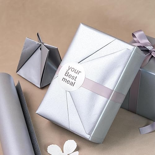 Vista 256 de RUSPEPA Papel de regalo negro mate, color liso perlado, papel lustre perfecto para bodas, cumpleaños, Navidad, baby shower, 17 pulgadas x 32.8 pies