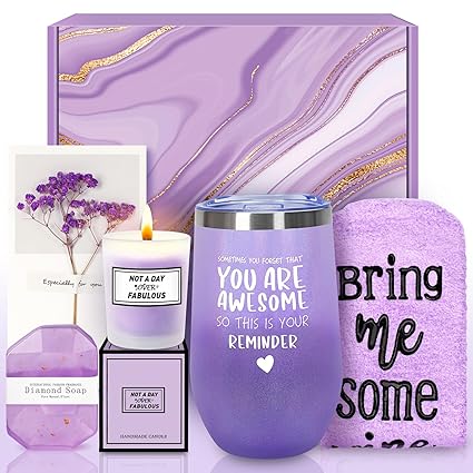 Gifts for Mom from Daughter Son - Mothers Day Gifts with Tumblers, Birthday Gifts for Mom Wife, Personalized Spa Gifts Basket Set for Women Who Have Everything