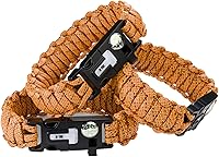 Vista 7 de M-Tac Pulsera de supervivencia con cuerda paracaídas - Cuerda de 12 pies (144 pulgadas) - Cuerda táctica de emergencia con brújula y silbato