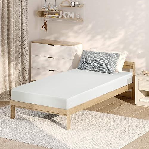 Miniatura 69 de PayLessHere - Colchón de espuma viscoelástica con gel, 6 pulgadas, tamaño queen, con certificación CertiPUR-US, sin fibra de vidrio, cama en una