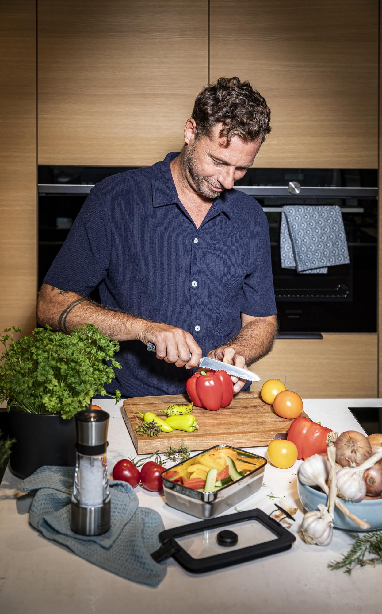 Image secondaire de Boîte à déjeuner RÖSLE Flexx 2GO en acier inoxydable - 1,5 L, micro-ondes et lave-vaisselle