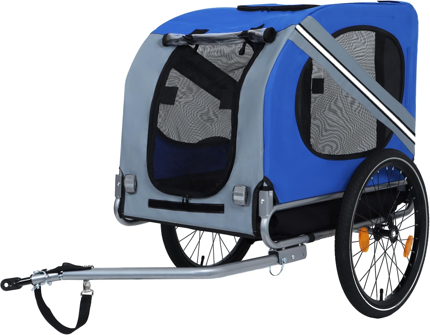 LifeSky Pet Bicycle Trailer for Dogs - All-Terrain Folding Bike Trailer with 66LB Capacity & Durable Steel Frame for Cycling & Outdoor Adventures - Secure Pet Carrier for Camping Jogging & Travel