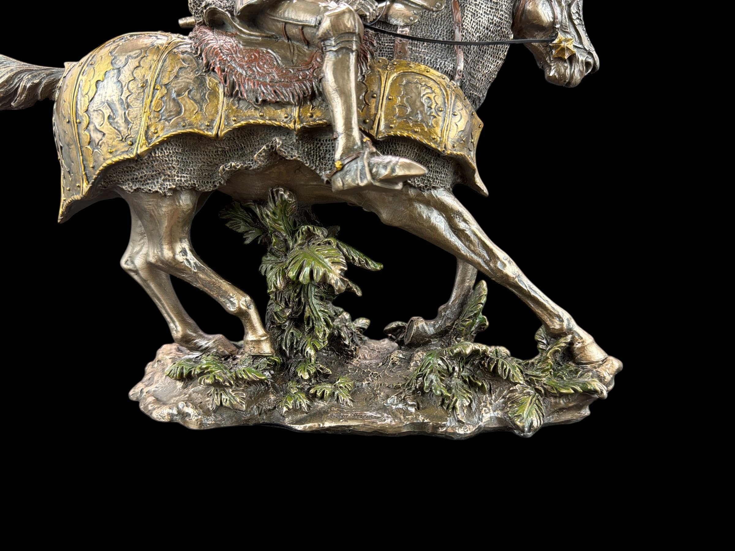 57 SPECIAL REPLICAS Rzeźba dekoracyjna figurka duży rycerz konny z lancą - figurka jako prezent do salonu, dekoracja figurki, dekoracja