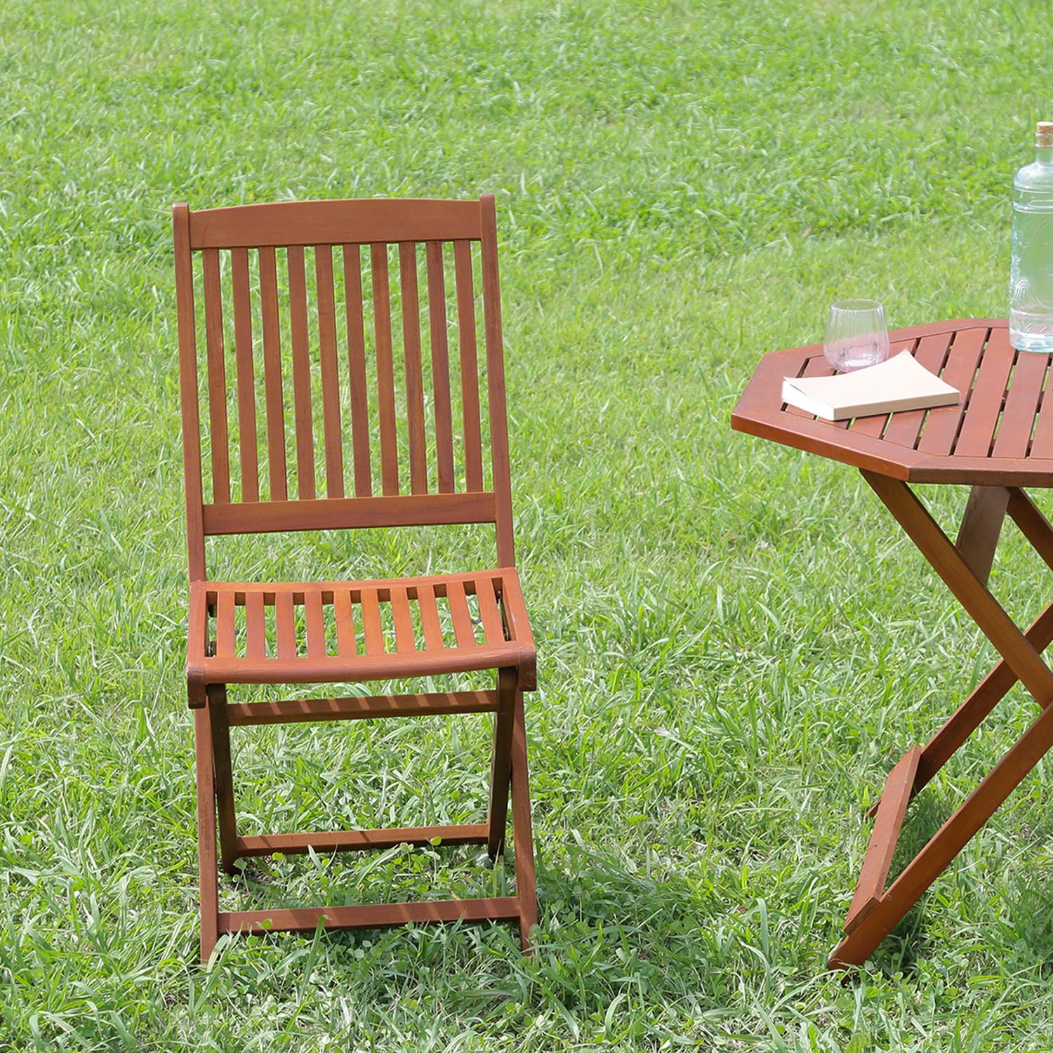 フォールディングチェア #GC91JP ブラウン （入数：2点）[09