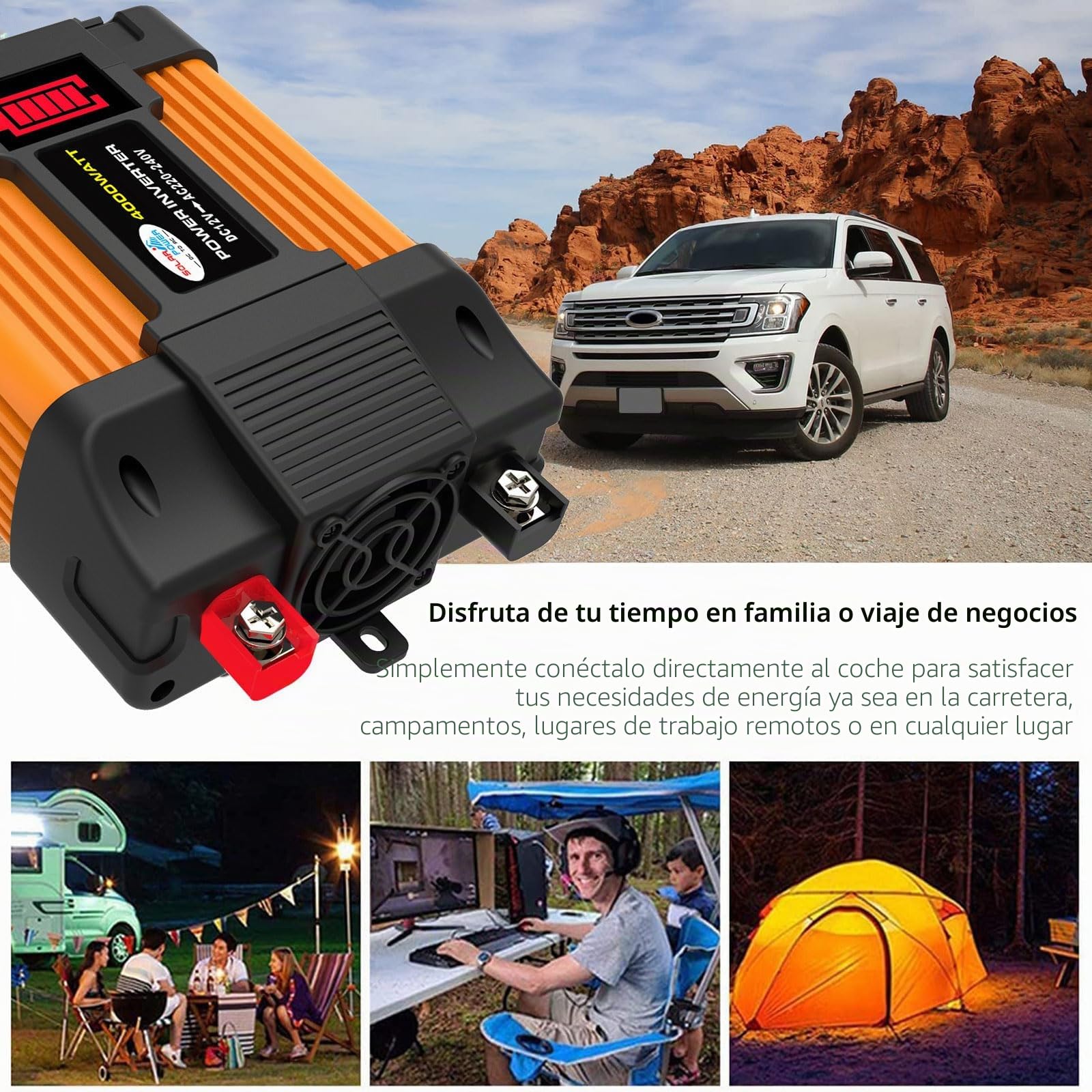 Kit de Panel Solar monocristalino de 4000 W, 110 V-220 V, con Controlador Inteligente de 30 A, Sistema de Respaldo for RV/casa, Pantalla LED(220V)