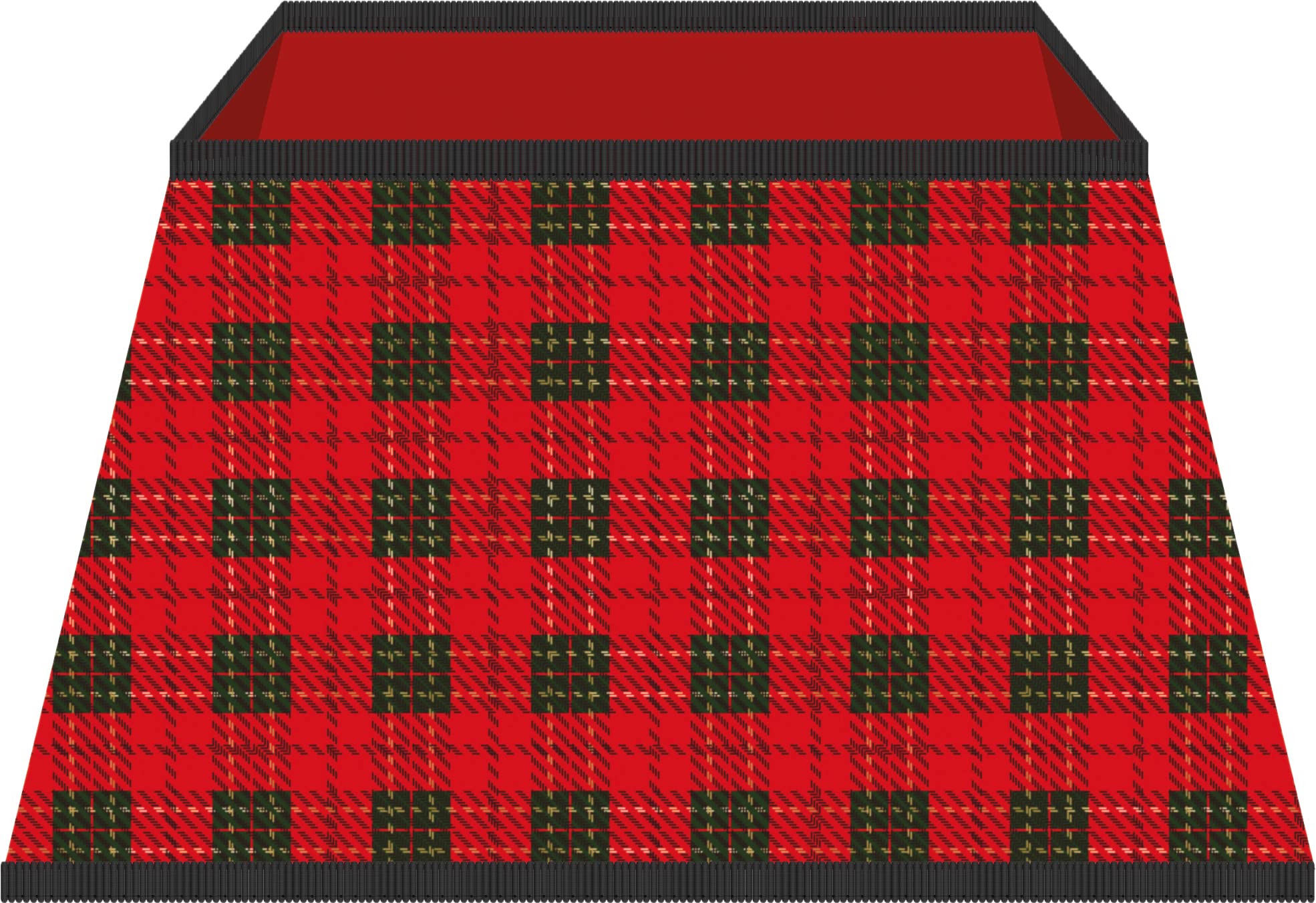 St Helens Home & Garden Red Tartan Tree Skirt - A Quirky And Fun Twist On The Traditional Tree Skirt