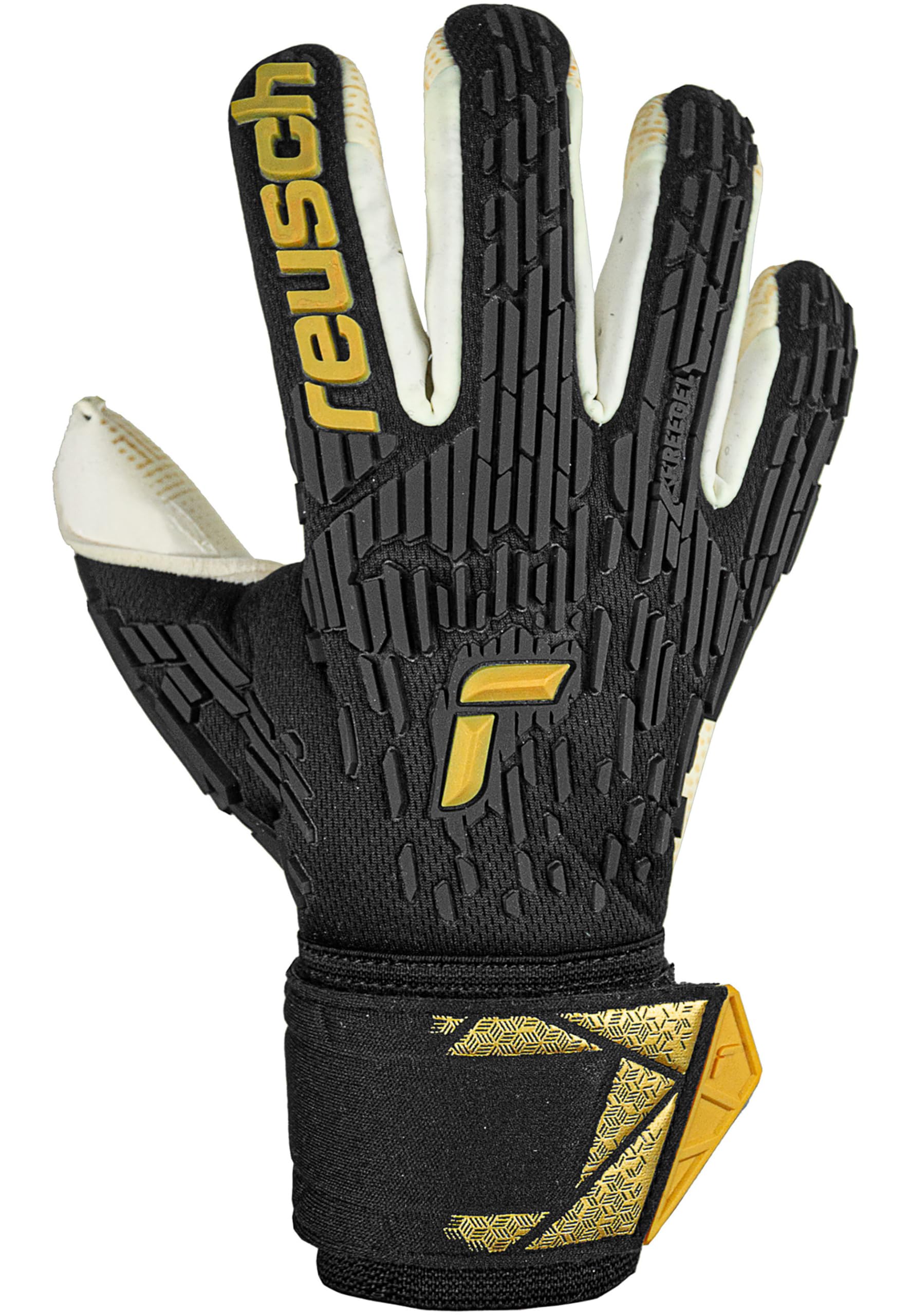 Reusch Attrakt Freegel Gold X Glueprint Finger Support - Guanti da Portiere Unisex Adulto