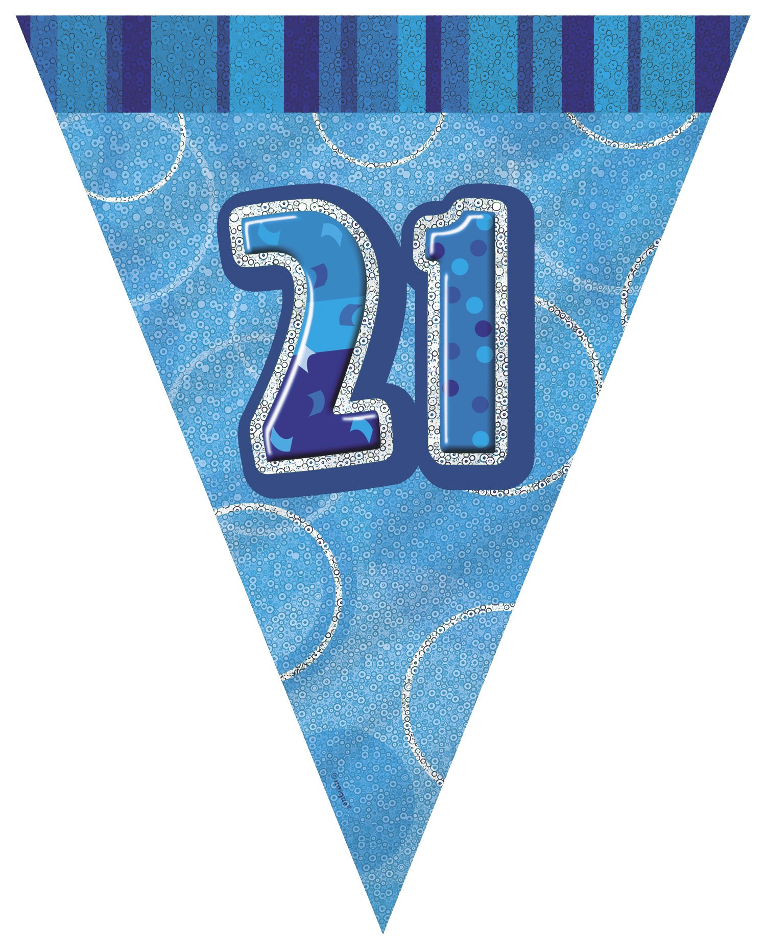 Unique Party 92068 - 9ft Foil Glitz Pink Happy 80th Birthday Banner — view 171