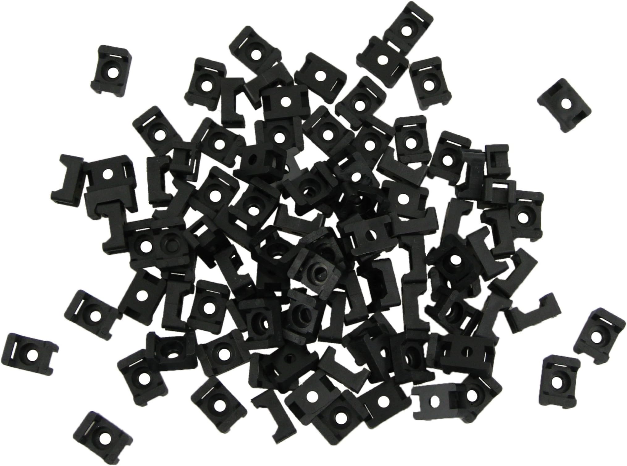 QualGearCM1-B-100-P Cable Tie Mount, Black