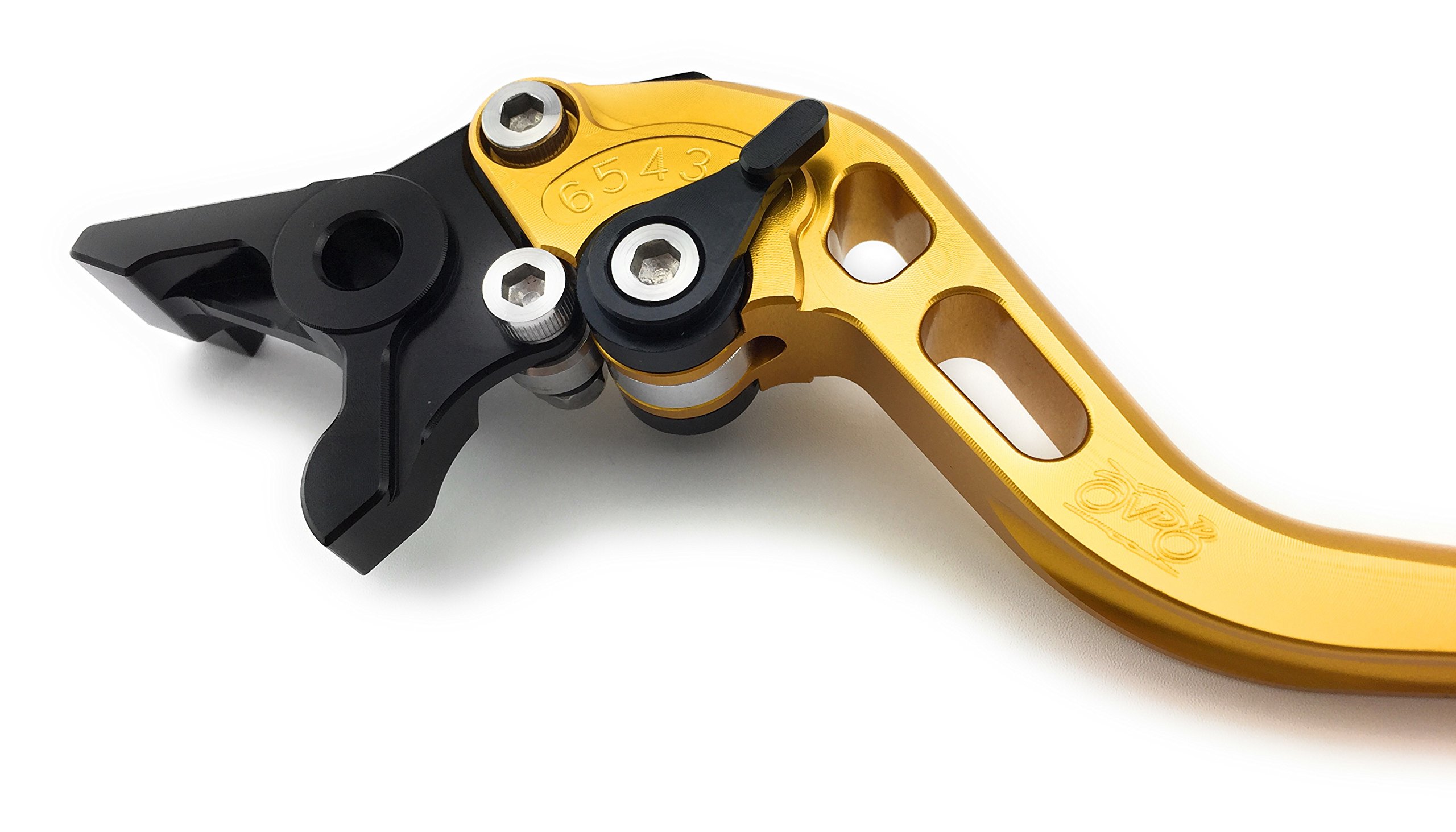 avdb-moto Paire de leviers courts compatible avec CB600 Hornet 600 1998-2006, Hornet 600S 2001-2004 (Or/Noir)