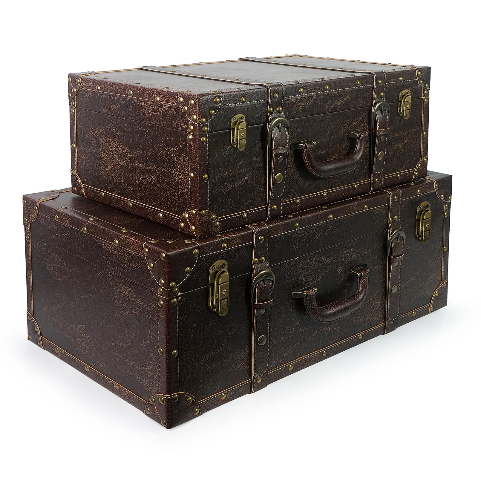 Amazon.com: DreamsEden Vintage Wooden Storage Suitcase Set