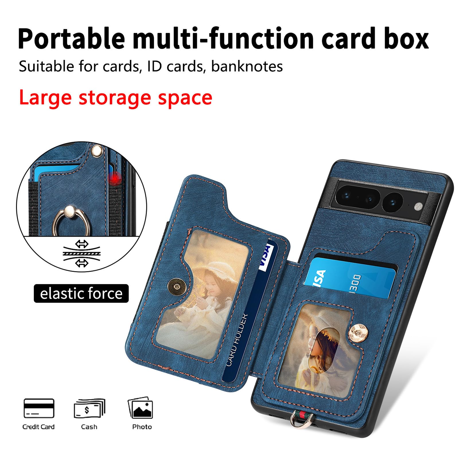 Etui do Google Pixel 11 Pro XL/ 11 Pro/ 11, uchwyt z portfelem