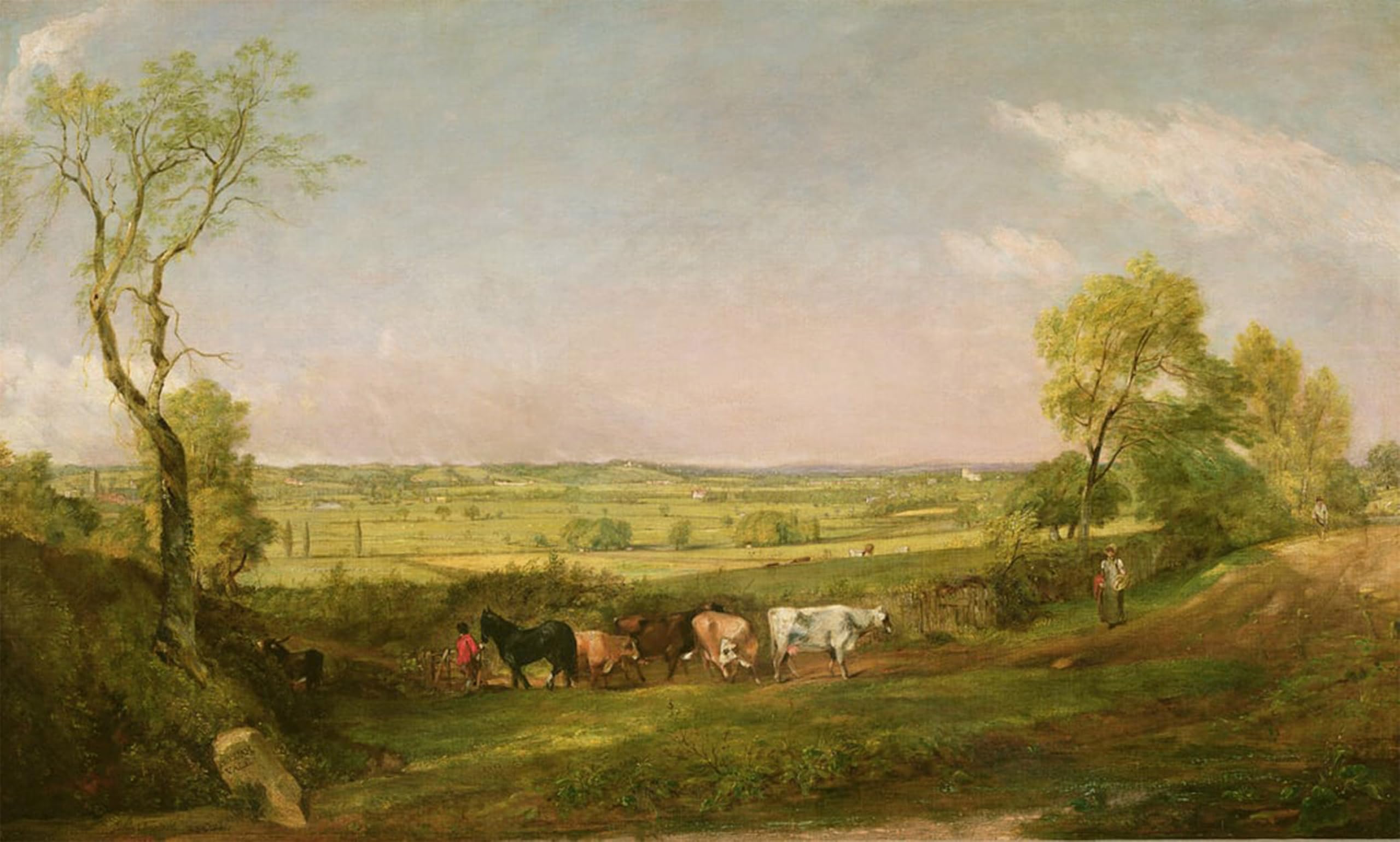 POSTERIIk Famous Print Pop Art Wall Art Graffiti Dedham Vale Morning by John Constable Art Prints for Home Decor 60x90cm