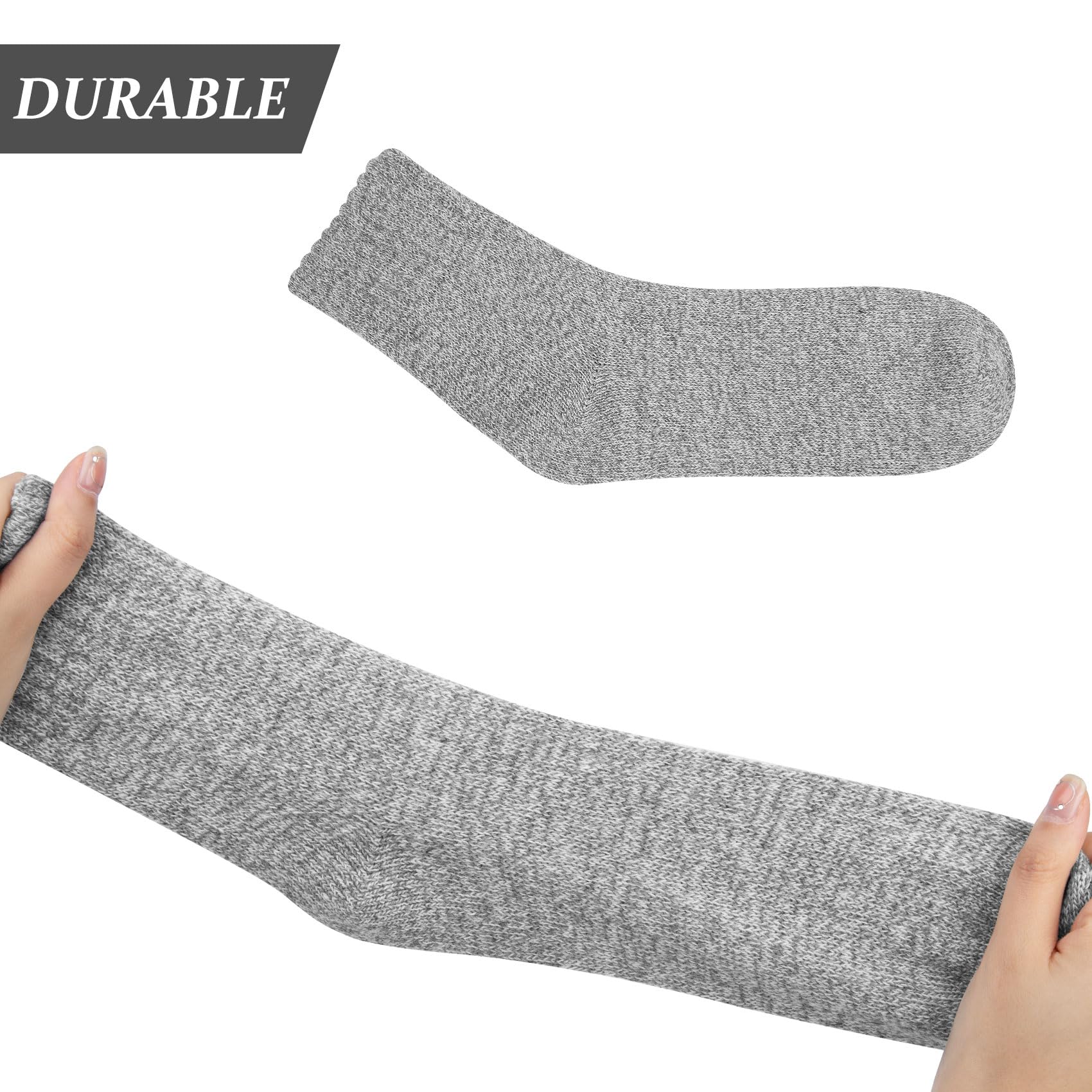 Chalier Finery 5 Paia Calze Invernali di Lana da Donna, Calzini Termiche Spesse da Donna, Morbidi ed Elastici, Regalo di Natale per il Compleanno da Donna