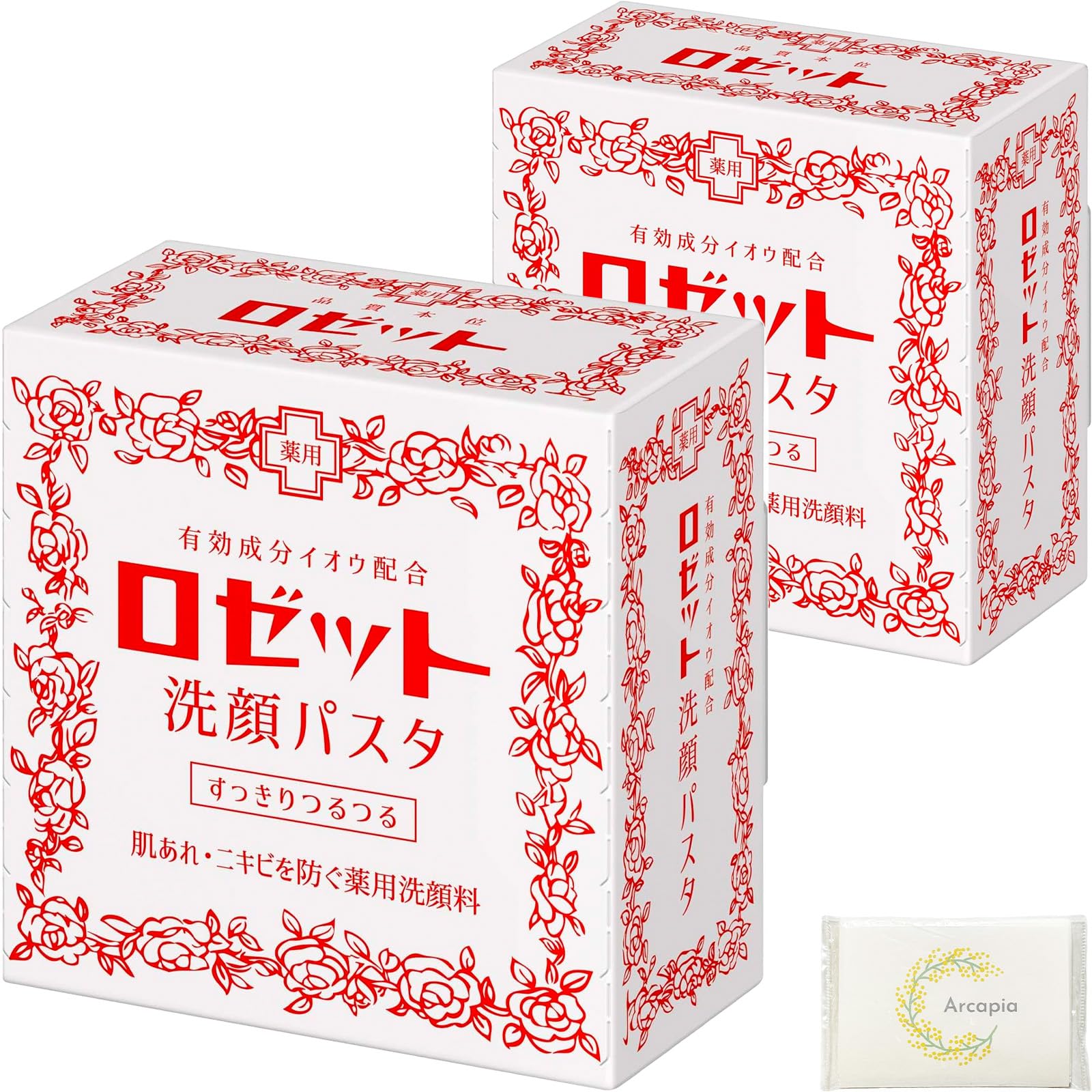Amazon | ロゼット 洗顔パスタ 普通肌 90 g × 2 コ 洗顔フォーム 