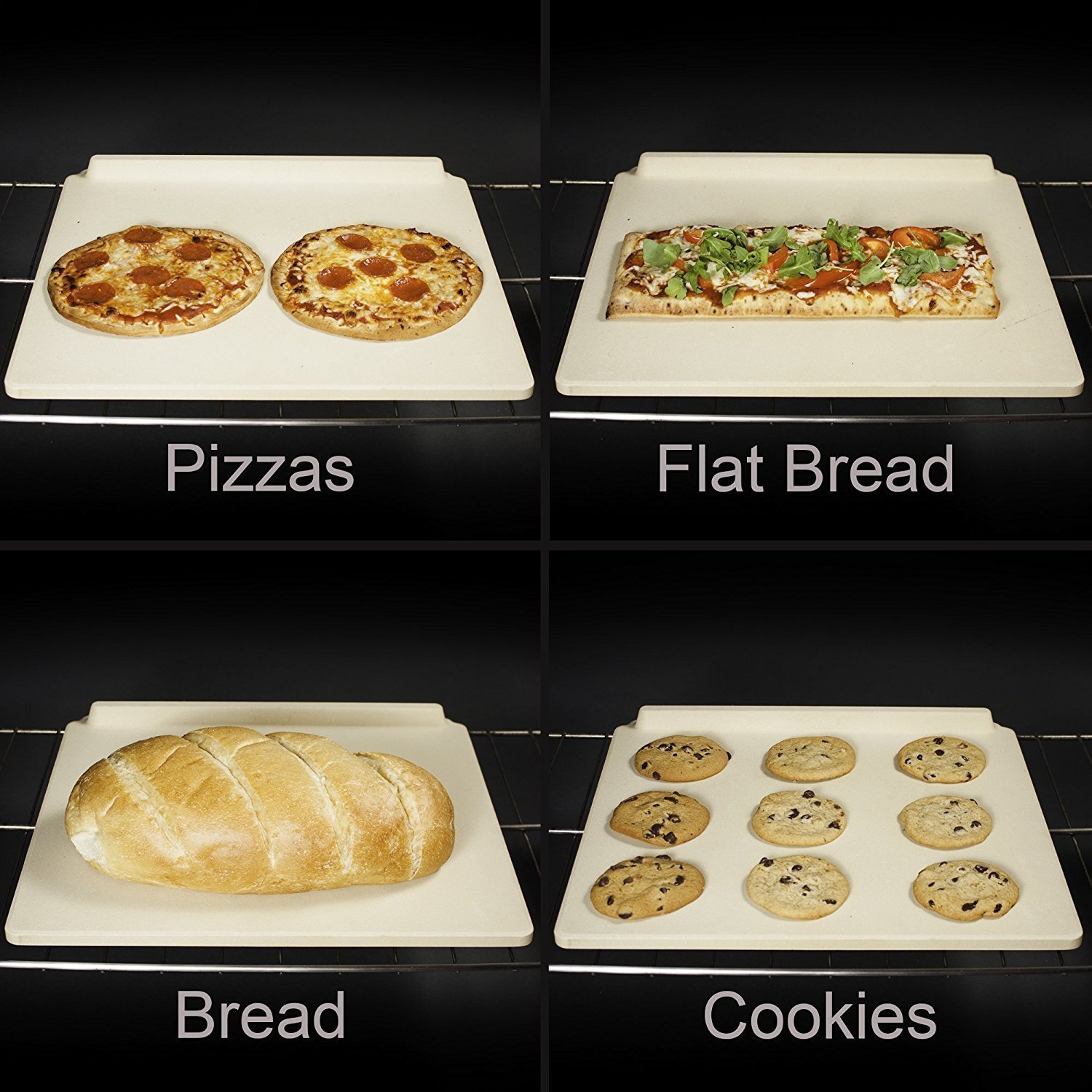 Charcoal and Gas Grills Suitable for Ovens Rustler Pizza Stone 26 cm