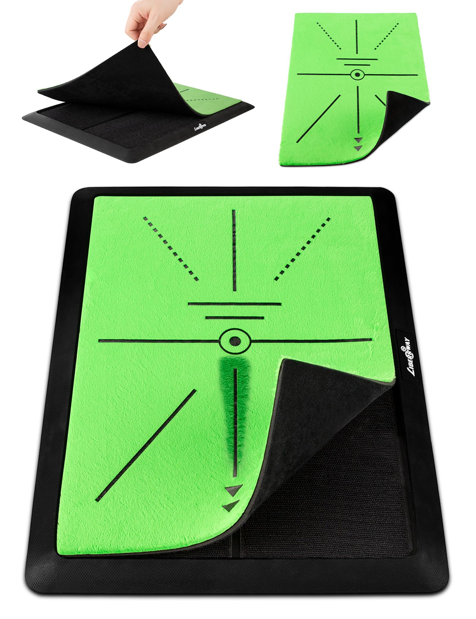 Amazon | LIBERRWAY 【半永久使用可能】 ゴルフ練習マット 跡がつく