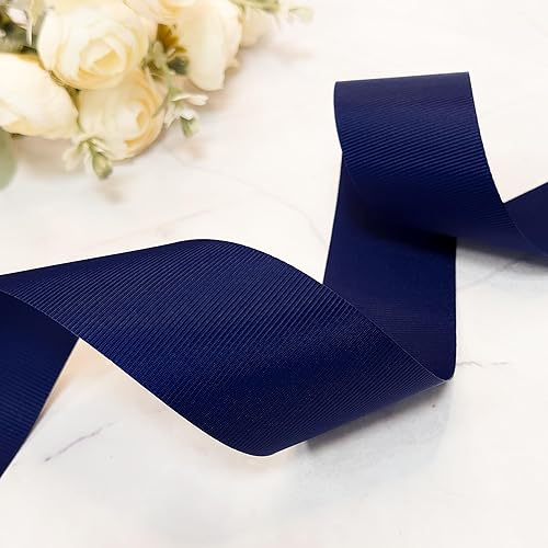 Miniatura 5 de CT CRAFT LLC Cinta de tela sólida de grogrén de 38 pulgadas x 10 yardas x 6 rollos en total 60 yardas de polvo claro para Navidad, decoración del