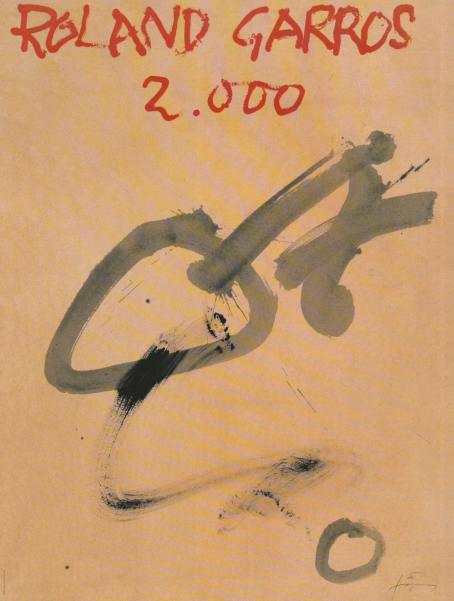 Amazon.com: ANTONI TAPIES Roland Garros French Open 29.5 x 22.5
