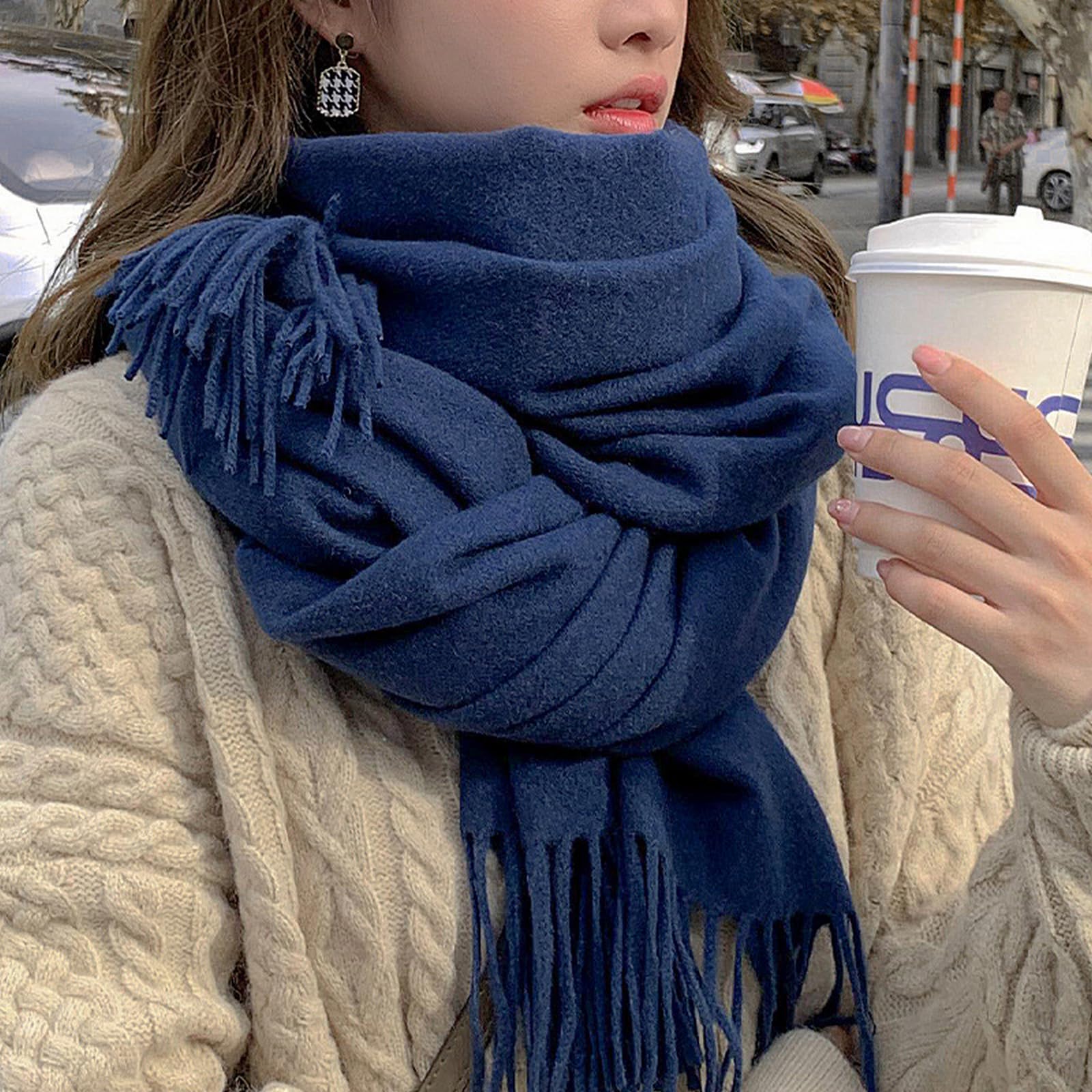 Foulard Donna Sciarpe E Scialli Invernali Da Spessi Caldi Scaldacollo Versatili
