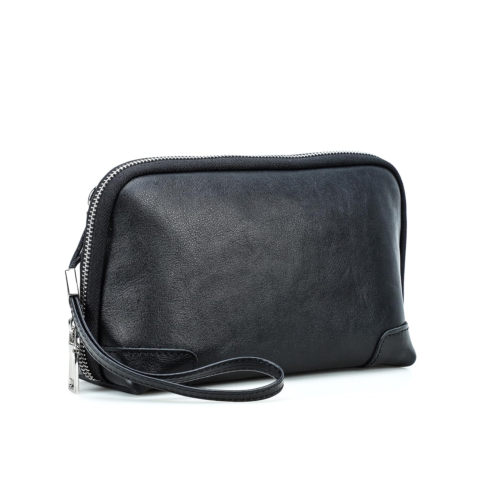 Pochette de rangement technique en cuir noir pour organiser tous vos câbles de sac - 7