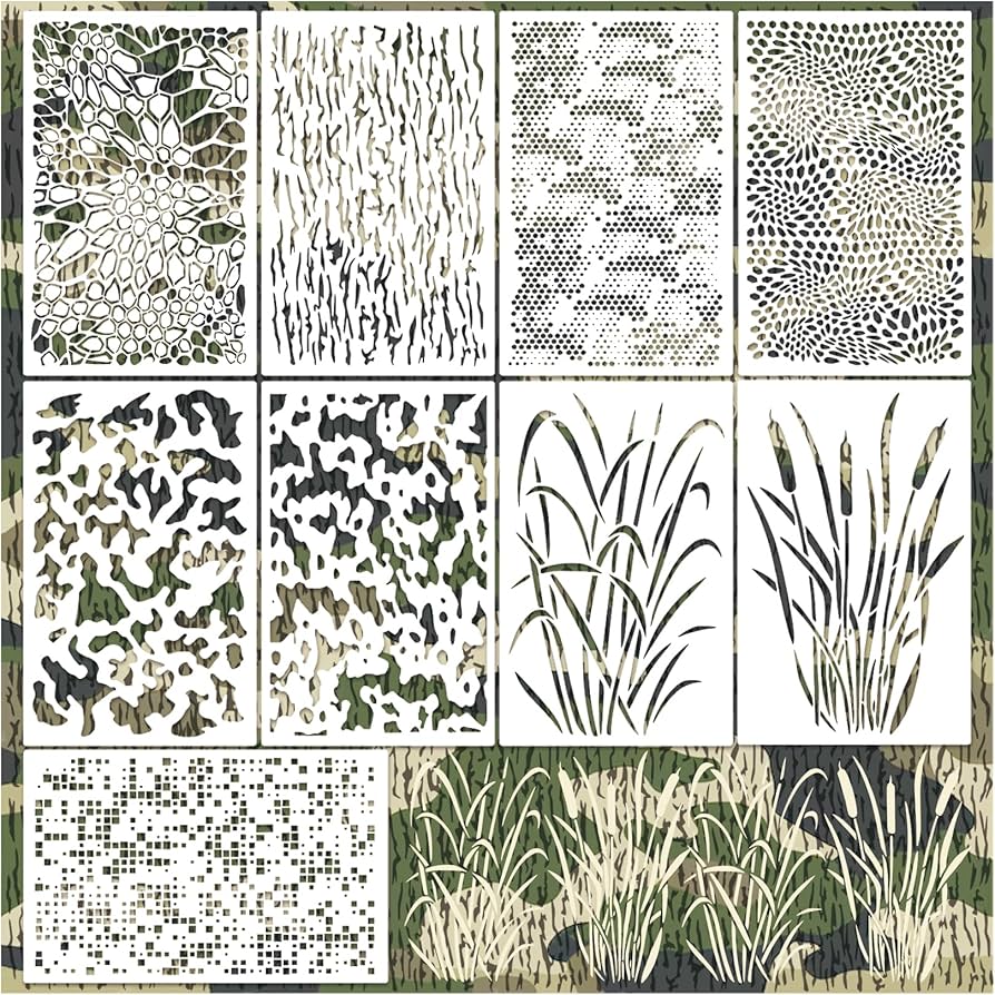 amazon-com-camo-stencils-for-painting-on-wood-boat-camouflage-spray-paint-kit-camo-pattern-stencils-for-crafts-reusable-stencils-for-wall-table-chair-cabinet-canvas-furniture-camo9-arts-crafts