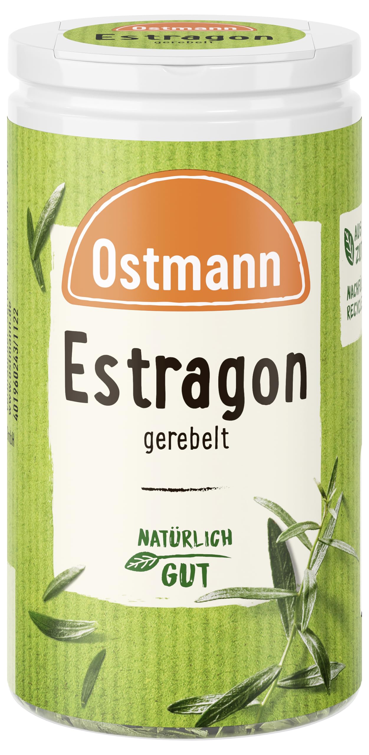 Ostmann Estragonblätter gerebelt, 9 g (Verpackungsdesign kann abweichen)