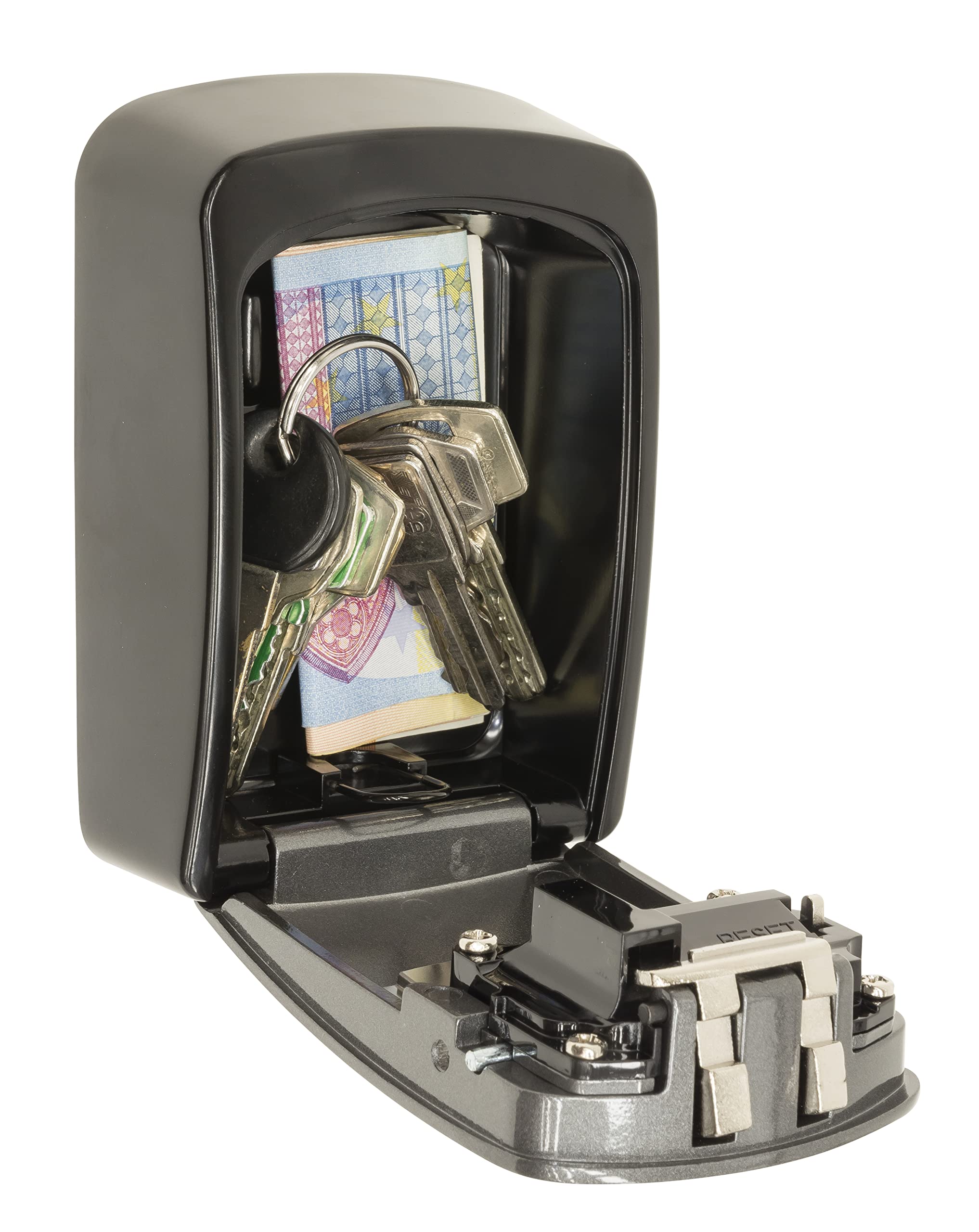 ARREGUI KEEPER SEG012 Caja Fuerte para Llaves Exterior con Código, Segura y Resistente, Fácil de Instalar, Gris