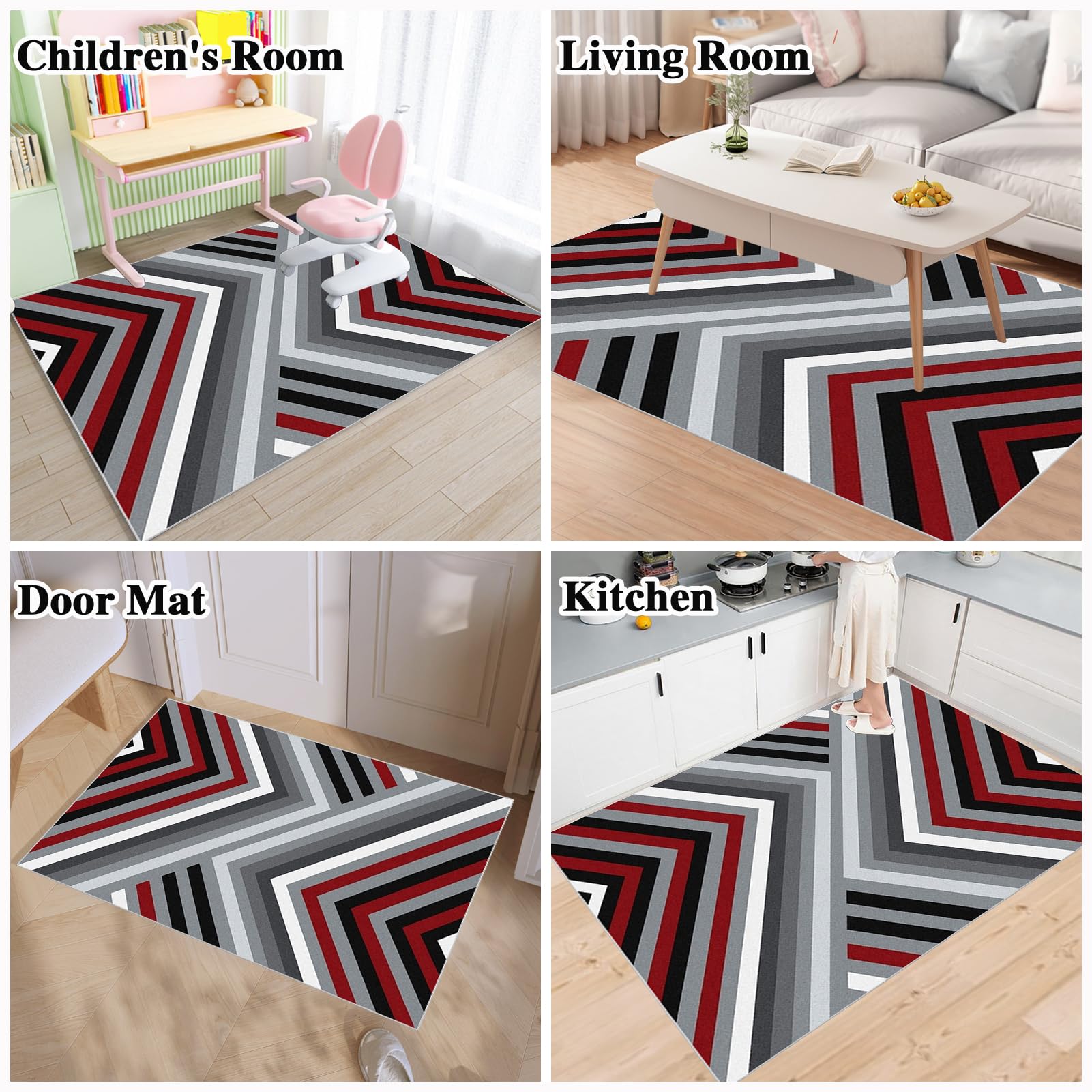 Tappetino Salvapavimento Antiscivolo, Tappeto per Sedia Ufficio per per Pavimenti in Legno Duro, Tappeto Gaming pavimento, Tappetini di Protezione per Pavimento per Parquet e Laminato 120 x 140 cm