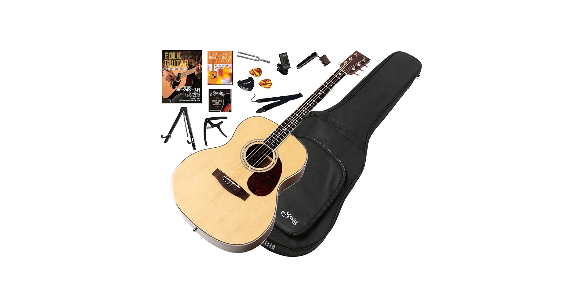 S.Yairi ヤイリ YFMJ-500 ＋13点セット　アコースティックギター Amazon | S.Yairi ヤイリ アコースティックギター 初心者セット 入門