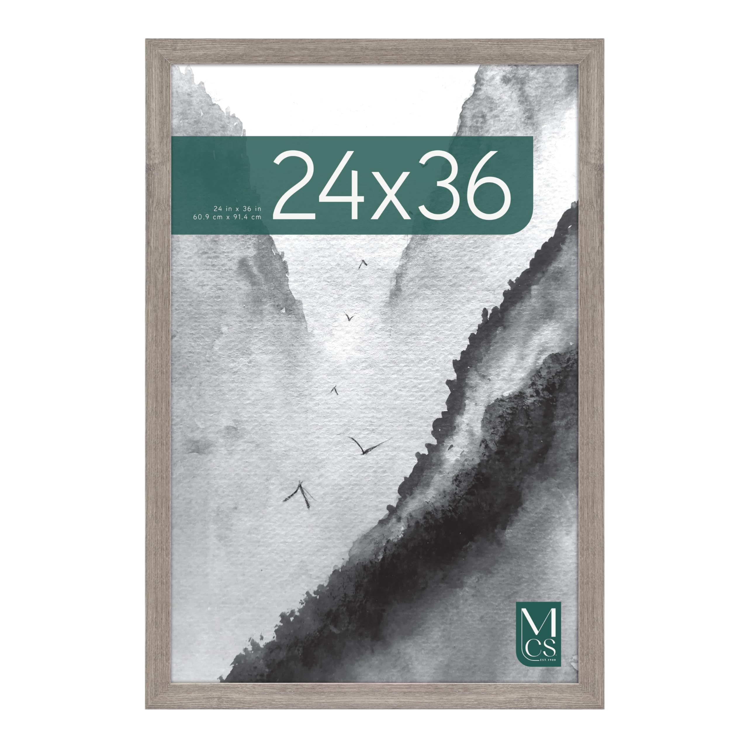 Cadre pour affiche de musée en bois grange de qualité supérieure MCS 61 x 91,4 cm