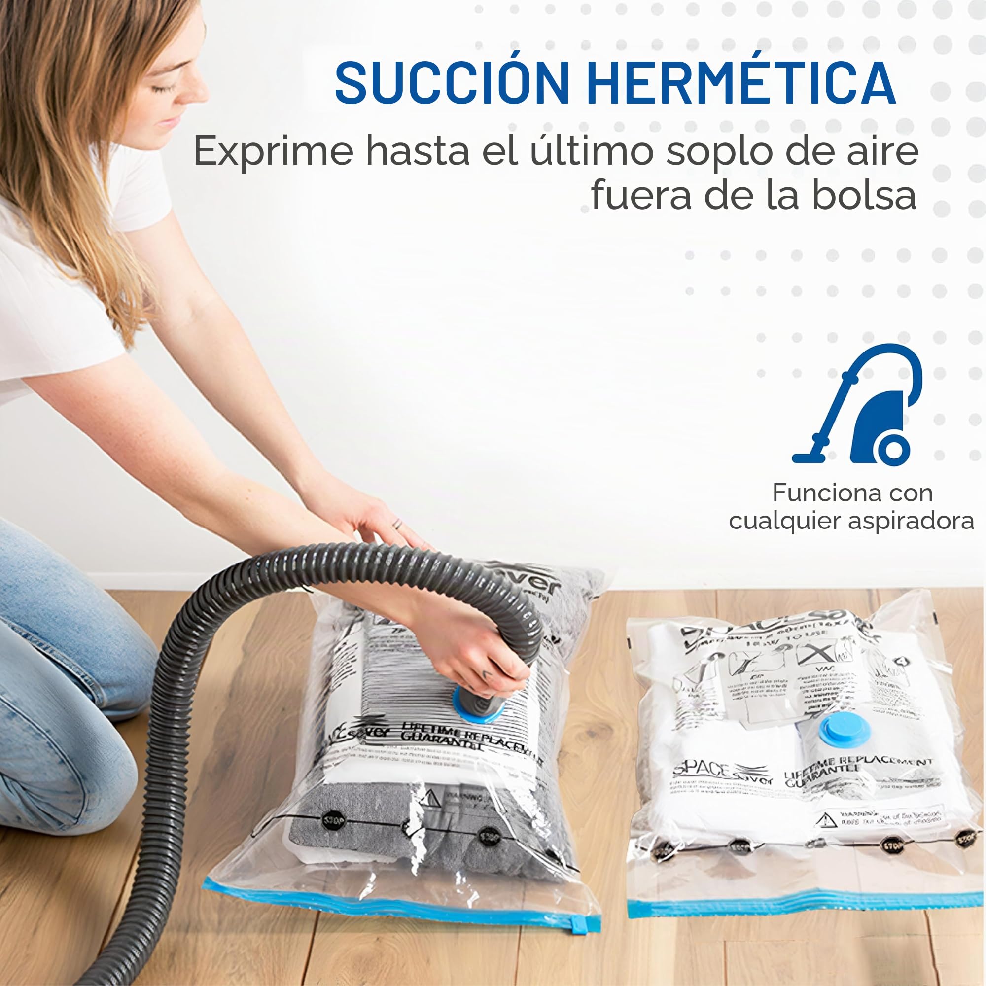 Paquete de 20 bolsas de almacenamiento al vacío variadas para edredones, mantas y ropa, bolsas de compresión selladas al vacío con bomba de mano, bolsas de almacenamiento ahorradoras de espacio para