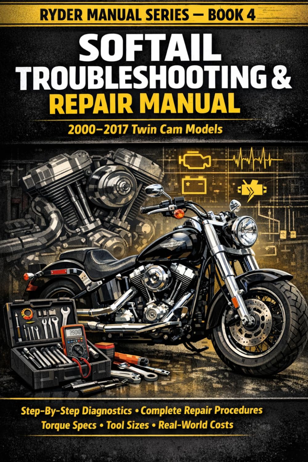 RYDER: Softail Troubleshooting & Repair Manual: Subtitle: Step-By-Step Diagnostics • Tools • Torque Specs • Real-World Fixes (RYDER Manual Series)