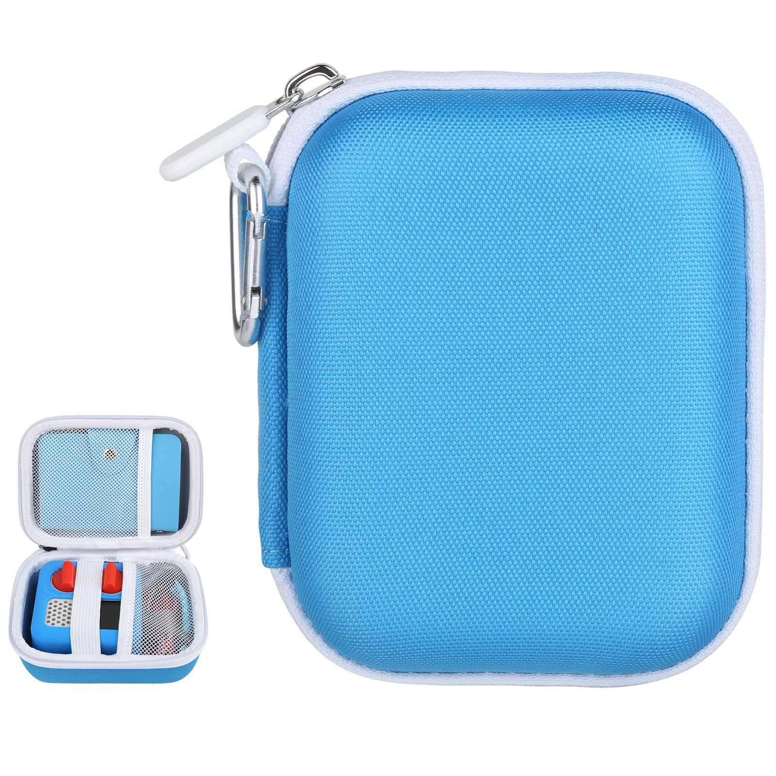 BLK8IGHT Hard Case Compatible with Yoto Mini Kids Audio Music Player Children Speaker Plays Audiobook Cards Radio (Blue Case)