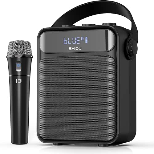SHIDU 40W Voice Amplifier with Wireless Microphone Handheld, Wireless Voice