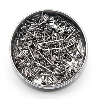 NNK Fused Clapton Coil Heating Resistance Wire Coil Nichrome Ni80 0.30  Inner Diameter 3.0mm 100pcs/box 28 * 3+38GA