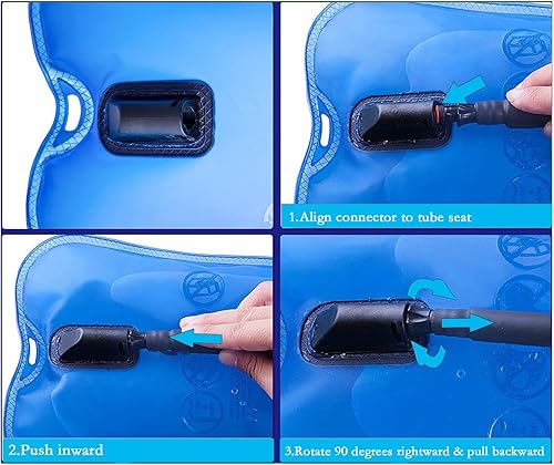 Miniatura 5 de WACOOL - Cámara de hidratación de EVA, sin bisfenol A, capacidad de 100 onzas (3 litros), depósito de agua a prueba de fugas