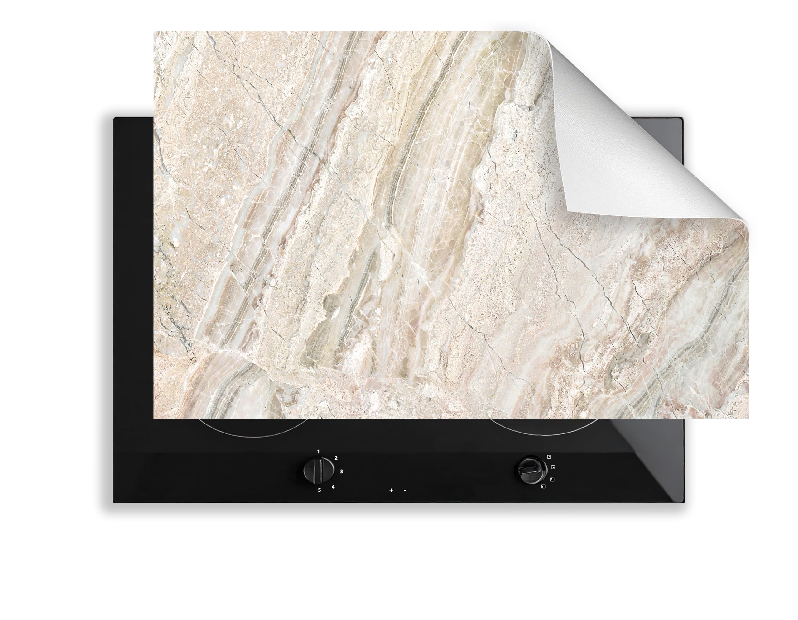 Concept Crystal Cubierta Placa Inducción 80x52cm – Protector Superficie PVC 3mm – Cubierta Decorativa Impermeable para Placa Inducción y Vitrocerámica, Diseños Modernos