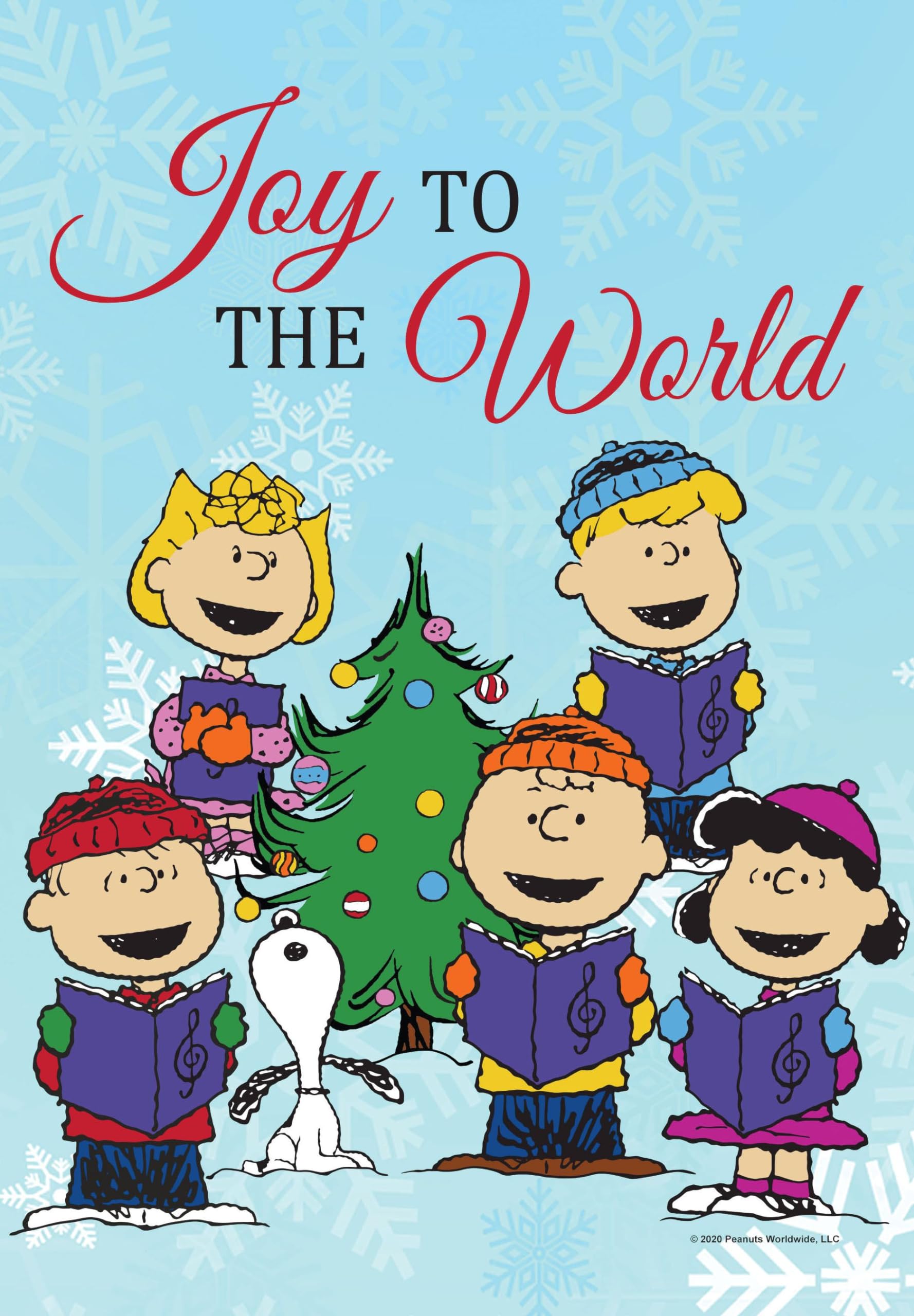 Peanuts Joy to the World Garden Flag, 12.5" x 18", Officially Licensed Peanuts Product, Flag Stand Sold Separately