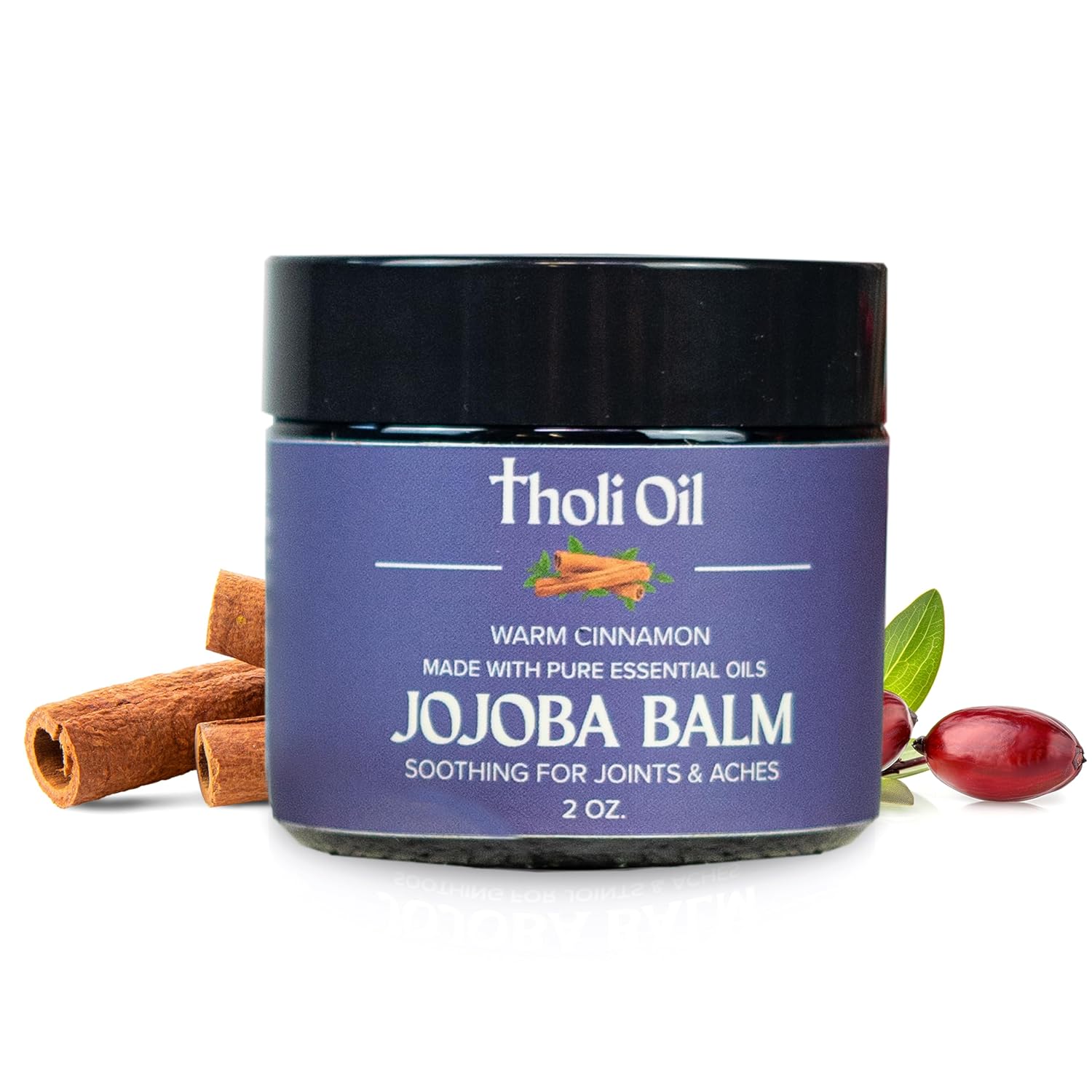 Plantar Fasciitis Relief Balm – Jojoba Cream with Cinnamon, Cassia, Spikenard & Hyssop – Soothes Heels, Supports Joints & Skin Repair (2oz)