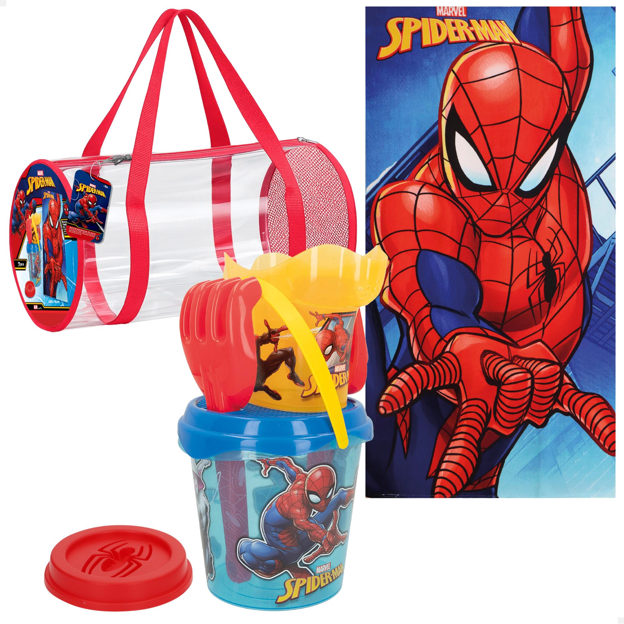 ColorBaby Spider-Man 77892 Set de Plage pour Enfant