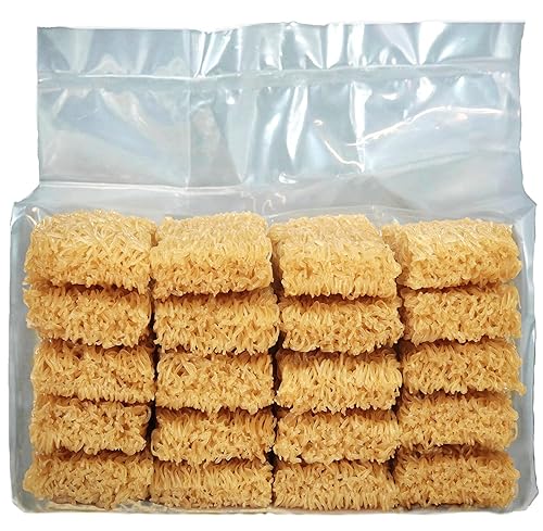 Fideos ramen sin gluten a granel ramen bajo en sodio (48 piezas) fideos ramen simples. Fideos ramen saludables japoneses de arroz integral. Grado de